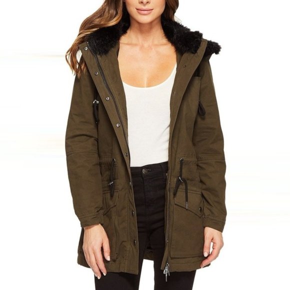BLANKNYC - Paradise Faux Fur Trim Jacket